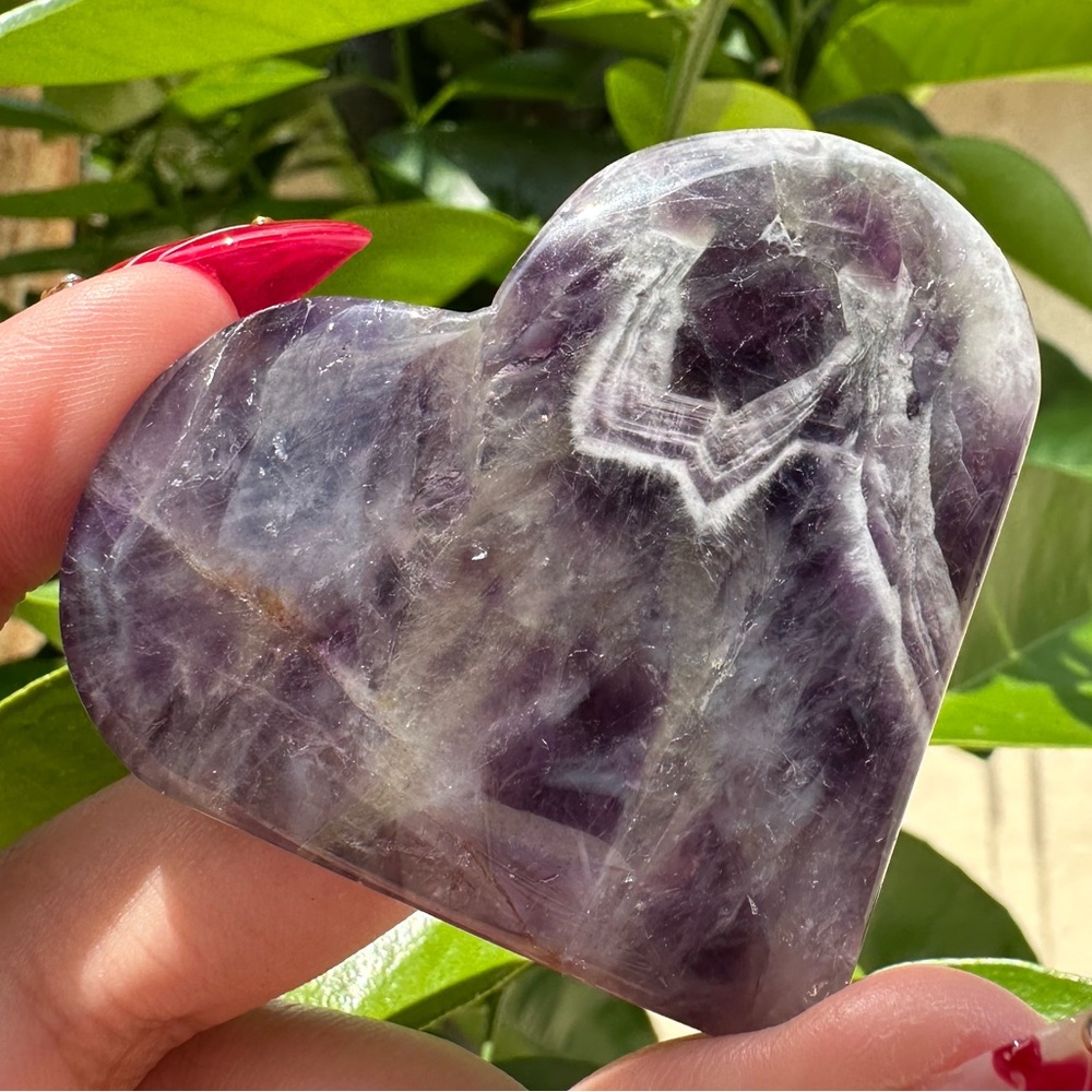 Amethyst Heart-Shaped Stone